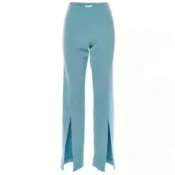 Jonathan Simkhai Chase Straight High-Rise Celeste Blue Pants Size Xtra-Small - Picture 2 of 11